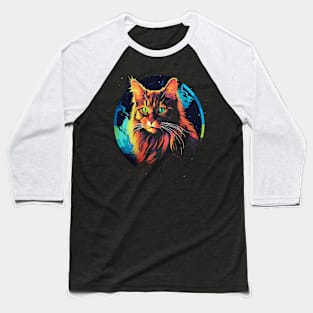 Somali Cat Earth Day Baseball T-Shirt